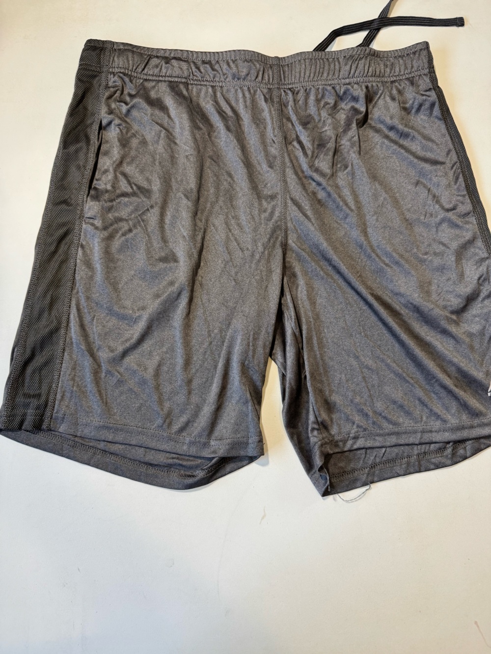 Men's Athletic Mesh-Trim Shorts - Black